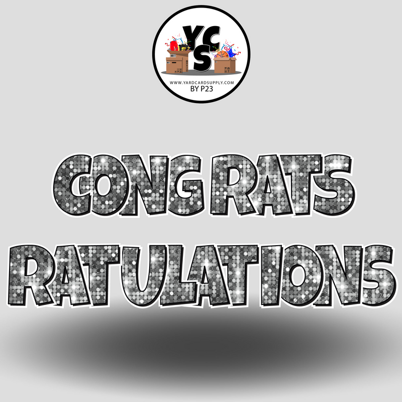 18" Congrats Tulations YCS FLASH® Quick Set
