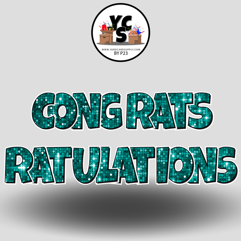 18" Congrats Tulations YCS FLASH® Quick Set