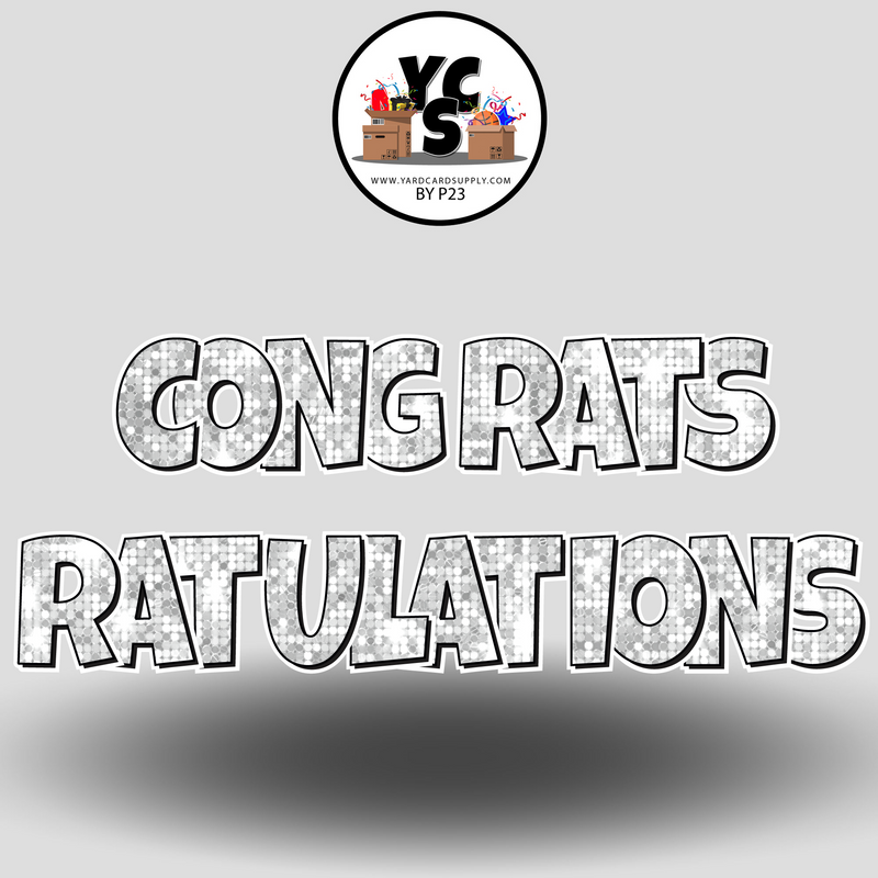 18" Congrats Tulations YCS FLASH® Quick Set