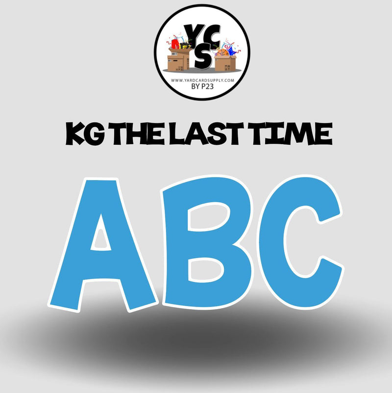 KG The Last Time 23 Inch SOLID ALPHABET Set