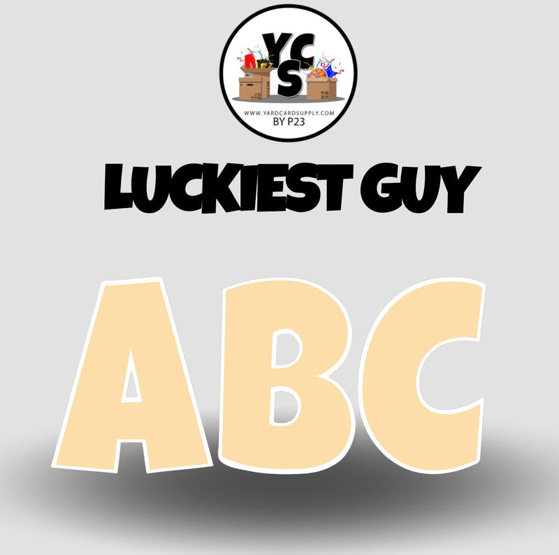 LUCKY GUY 23 Inch SOLID VOWEL Set
