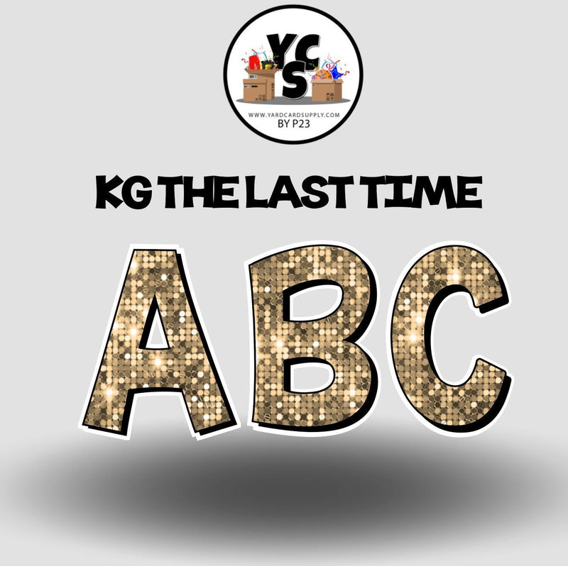 KG The Last Time 23 Inch SPARKLE ESSENTIAL LETTER & NUMBER Set