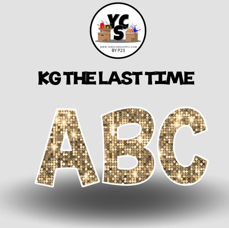 KG The Last Time 23 Inch SPARKLE ESSENTIAL LETTER & NUMBER Set