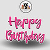 YCS FLASH® Quick Set Textured Cursive Happy Birthday