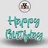 YCS FLASH® Quick Set Textured Cursive Happy Birthday