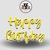 YCS FLASH® Quick Set Textured Cursive Happy Birthday