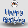 YCS FLASH® Quick Set Textured Cursive Happy Birthday