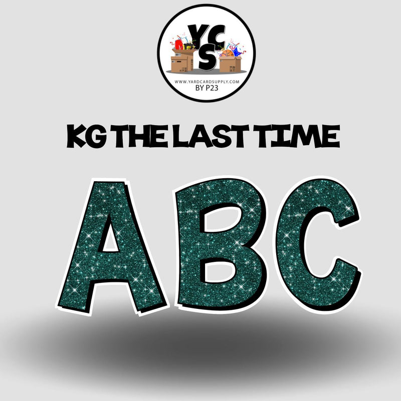 KG The Last Time 23 Inch GLITTER CONSONANT Set