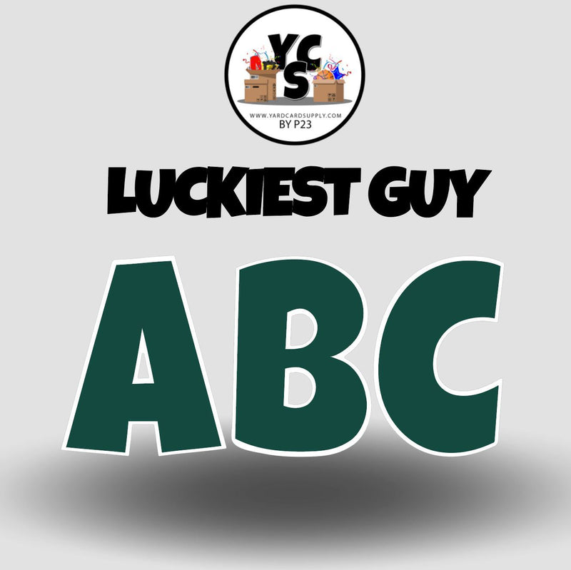 LUCKY GUY 18 Inch SOLID Vowel & Consonant Set