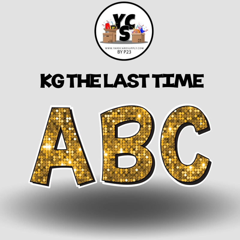 KG The Last Time 18 Inch SPARKLE ALPHABET Set