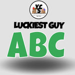 LUCKY GUY 18 Inch SOLID Vowel & Consonant Set