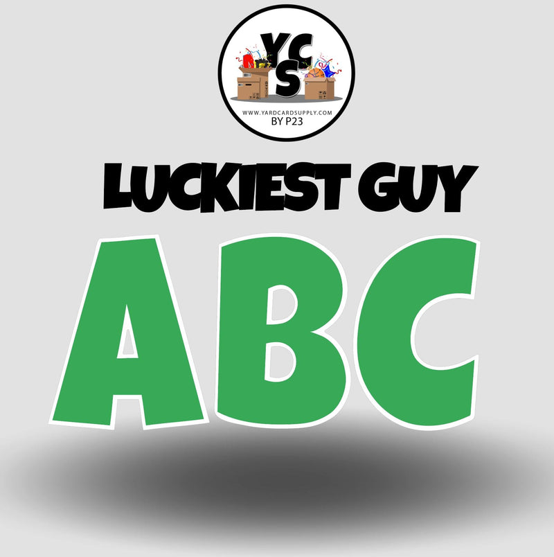 LUCKY GUY 18 Inch SOLID Vowel & Consonant Set