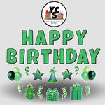 Green Glitter Birthday Set