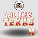 GOD BLESS TEXAS Quick Set Flash