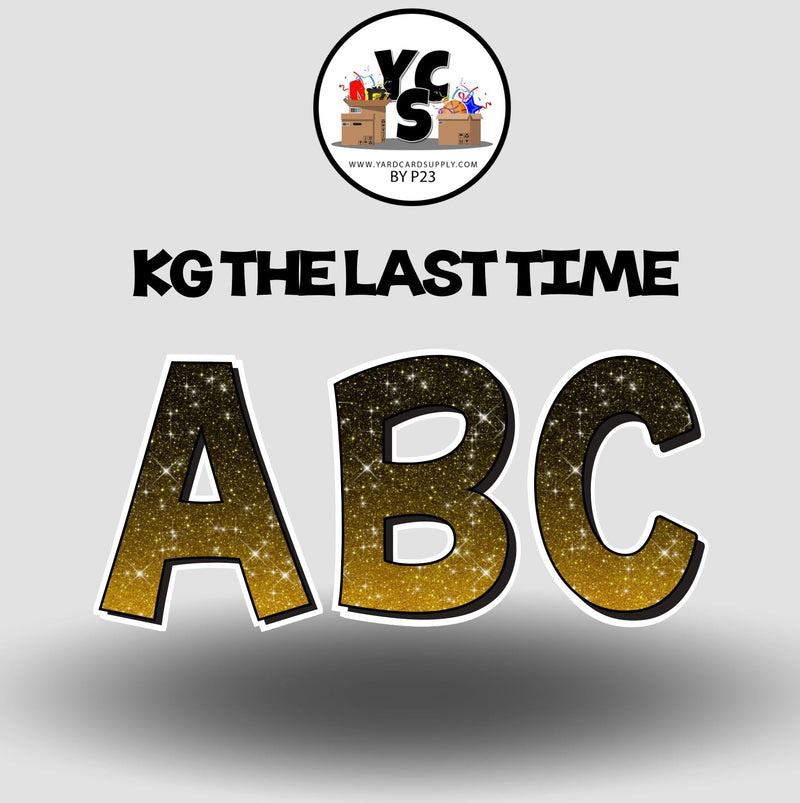 KG The Last Time 23 Inch GLITTER VOWEL Set