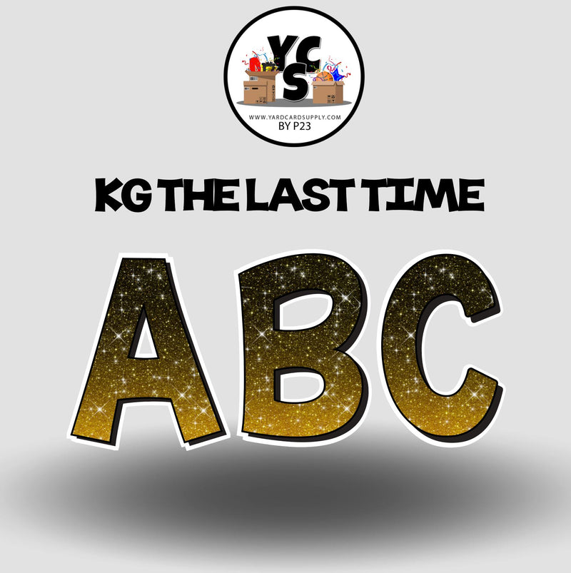 KG The Last Time 23 Inch GLITTER ALPHABET Set