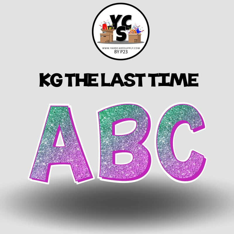 KG The Last Time 23 Inch GLITTER VOWEL Set