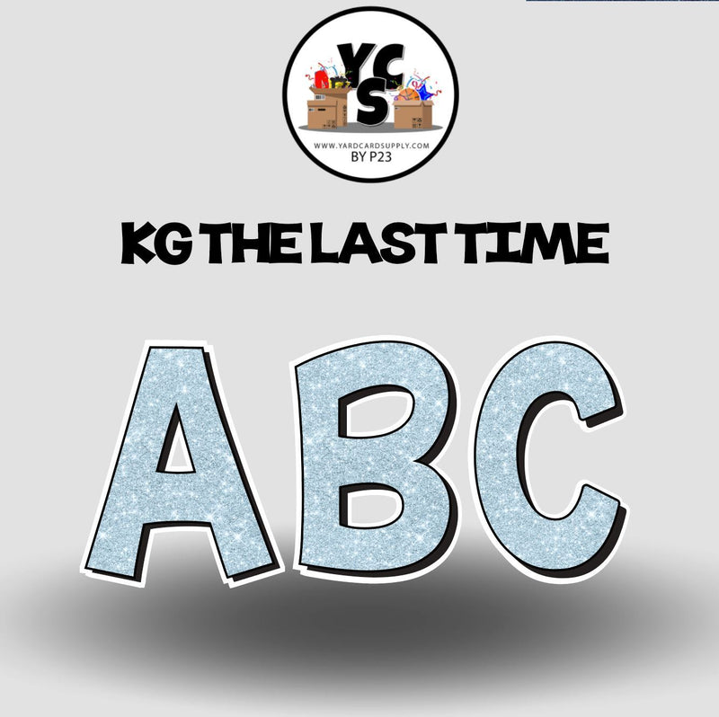 KG The Last Time 18 Inch GLITTER  ALPHABET SET
