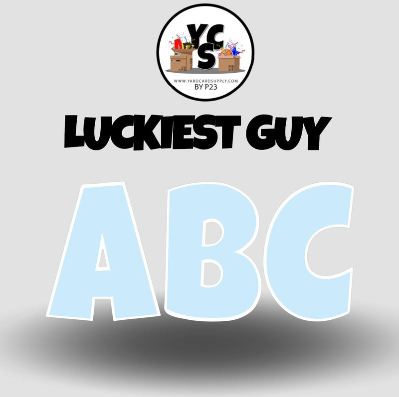 LUCKY GUY 23 Inch SOLID ESSENTIAL LETTER & NUMBER Set