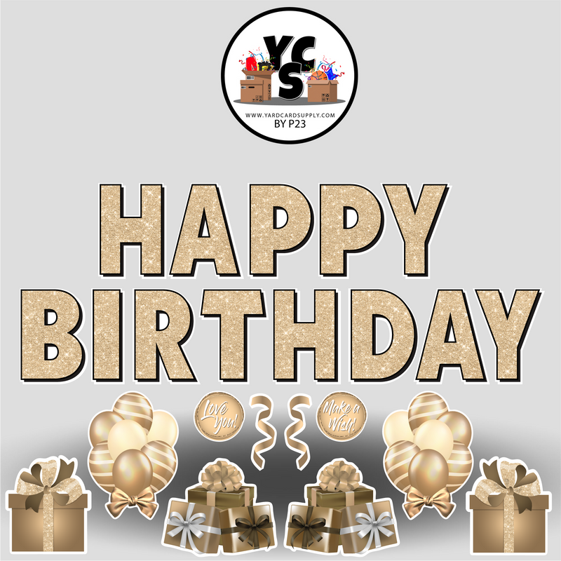Birthday and Mixed Flair Set - Champagne - KABEL