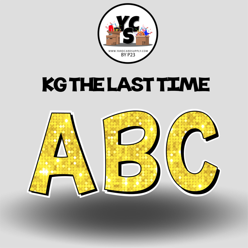 KG The Last Time 23 Inch SPARKLE ESSENTIAL LETTER & NUMBER Set