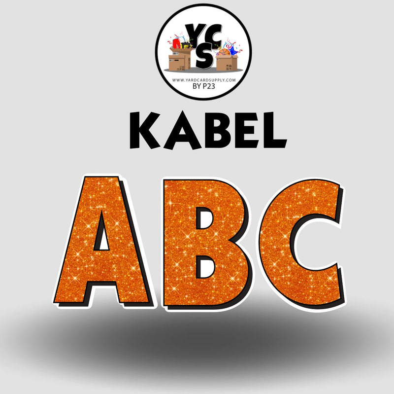 KABEL 23 Inch GLITTER VOWEL Set