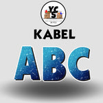 KABEL 23 Inch GLITTER VOWEL Set
