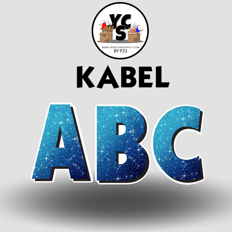 KABEL 23 Inch GLITTER VOWEL Set