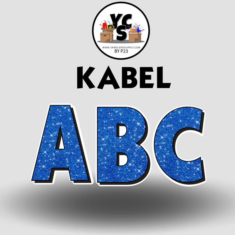 KABEL 23 Inch GLITTER VOWEL Set