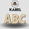KABEL 23 Inch GLITTER VOWEL Set