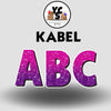 KABEL 23 Inch GLITTER VOWEL Set