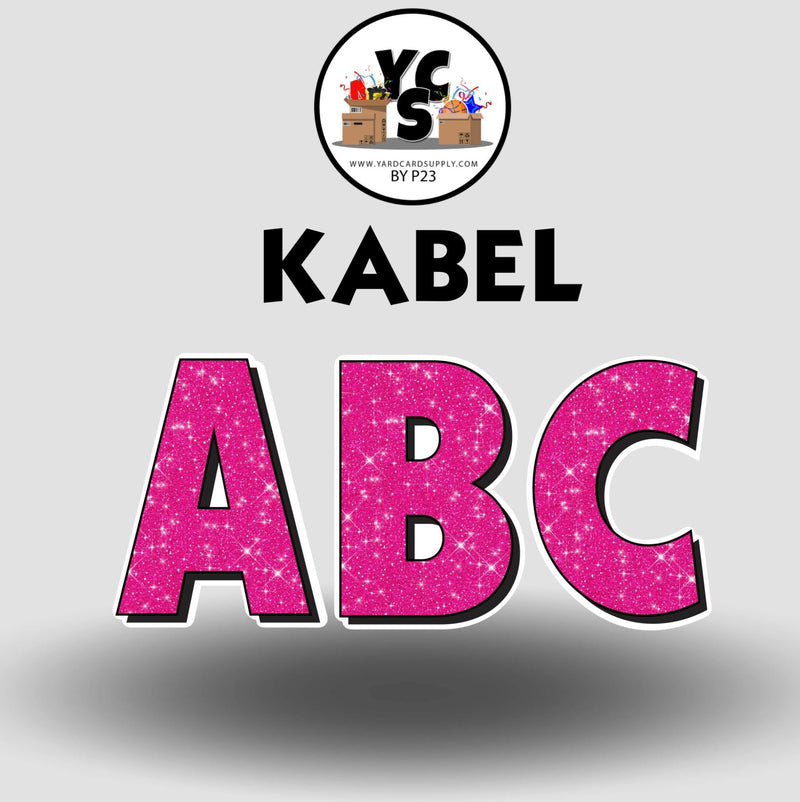 KABEL 23 Inch GLITTER CONSONANT Set