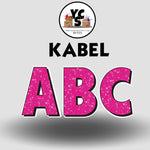 KABEL 23 Inch GLITTER VOWEL Set