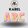 KABEL 23 Inch GLITTER VOWEL Set
