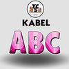 KABEL 23 Inch GLITTER VOWEL Set