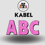 KABEL 23 Inch GLITTER VOWEL Set