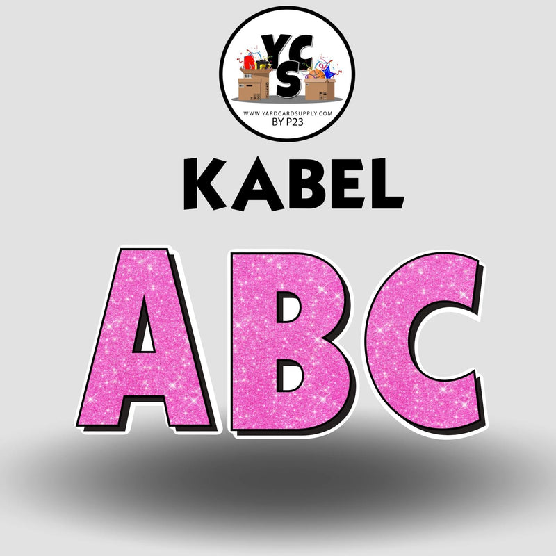 KABEL 23 Inch GLITTER VOWEL Set