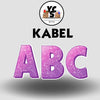 KABEL 23 Inch GLITTER VOWEL Set
