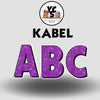 KABEL 23 Inch GLITTER VOWEL Set