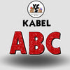 KABEL 23 Inch GLITTER VOWEL Set