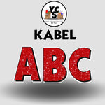 KABEL 18 Inch GLITTER ALPHABET Set