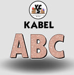 KABEL 23 Inch GLITTER VOWEL Set