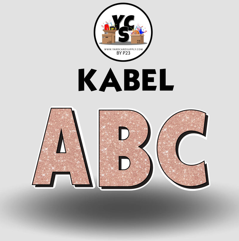 KABEL 23 Inch GLITTER ALPHABET Set