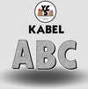 KABEL 23 Inch GLITTER VOWEL Set