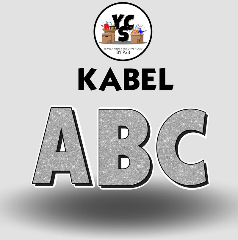 KABEL 23 Inch GLITTER VOWEL Set