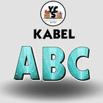 KABEL 23 Inch GLITTER VOWEL Set
