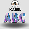 KABEL 23 Inch GLITTER VOWEL Set