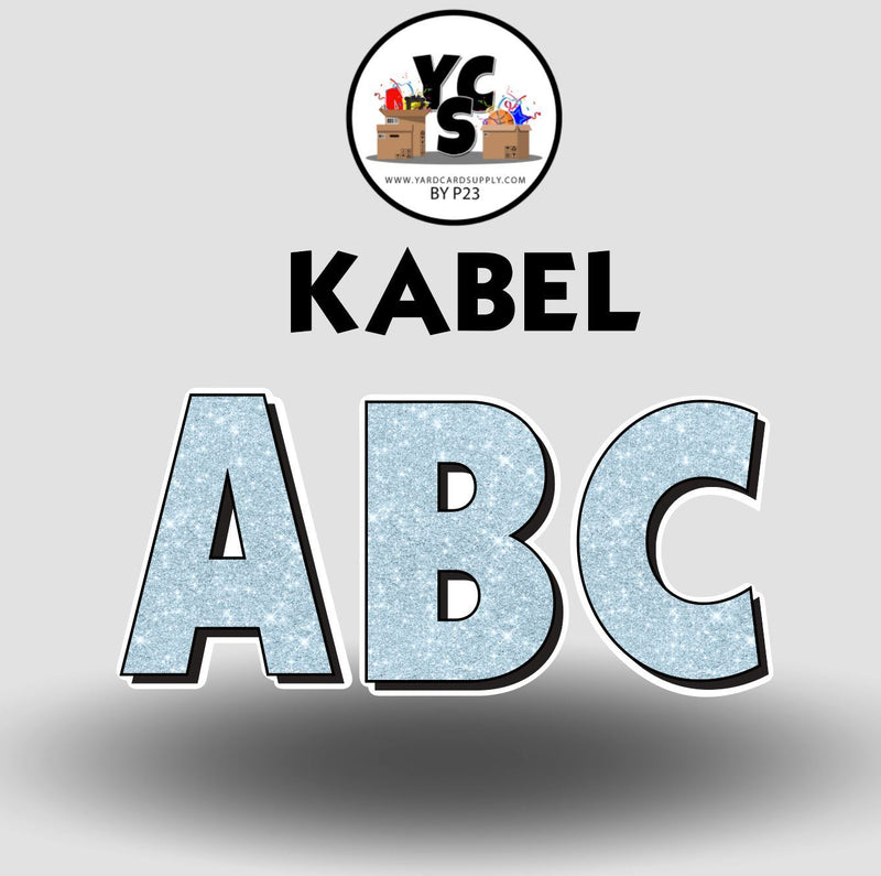 KABEL 23 Inch GLITTER VOWEL Set