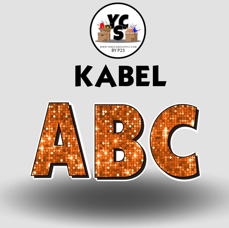 KABEL 18 Inch SPARKLE ALPHABET Set