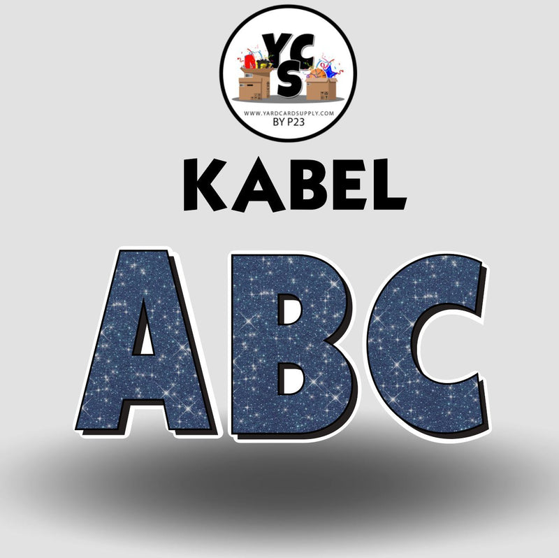 KABEL 23 Inch GLITTER VOWEL Set